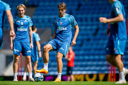 Sander Berge of the Norwegian national football team