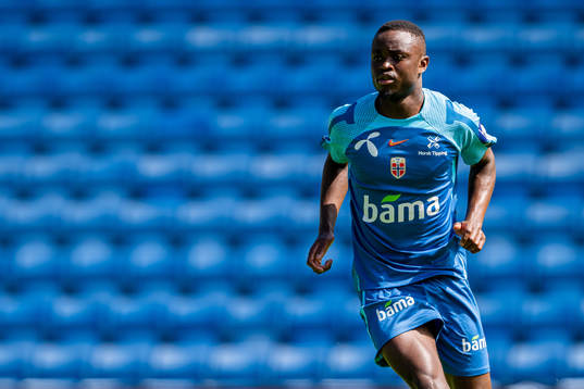 Brice Wembangomo of the Norwegian national football team