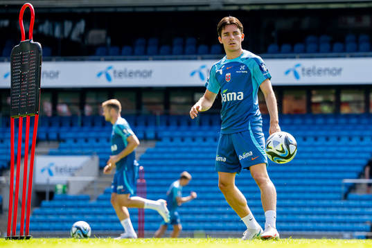 Hugo Vetlesen of the Norwegian national football team