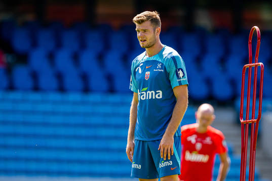 Alexander Sørloth of the Norwegian national football team