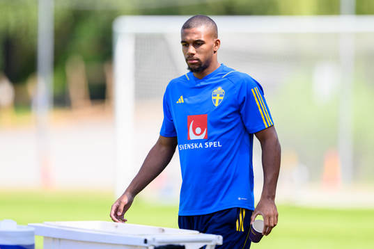 Isak Hien of the Swedish national football team