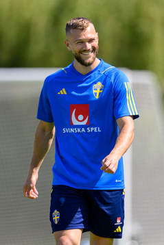 Jesper Karlström of the Swedish national football team
