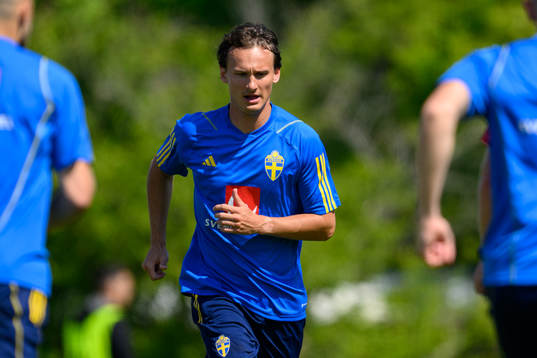 Hjalmar Ekdal of the Swedish national football team