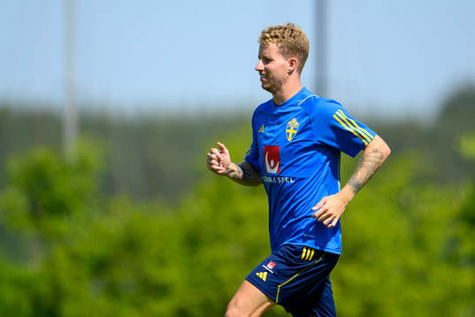 Samuel Gustafson of the Swedish national football team