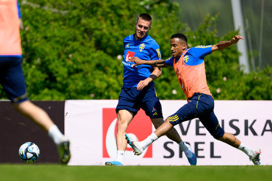 Mattias Svanberg and Martin Olsson of the Swedish national