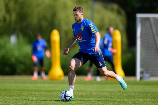 Gabriel Gudmundsson of the Swedish national football team