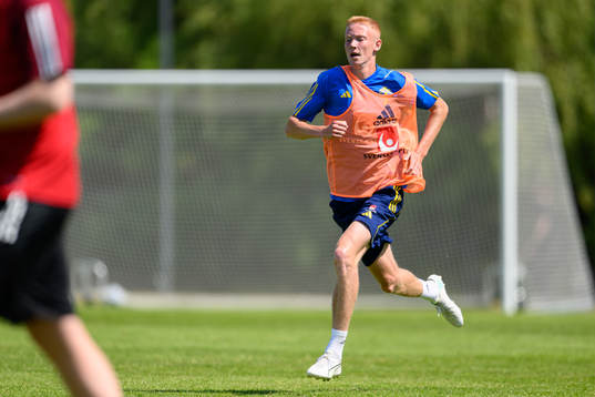 Hugo Larsson of the Swedish national football team