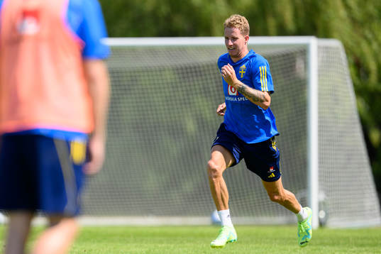 Samuel Gustafson of the Swedish national football team