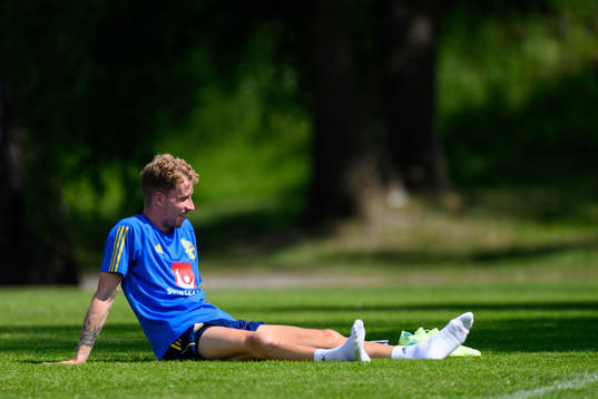 Samuel Gustafson of the Swedish national football team