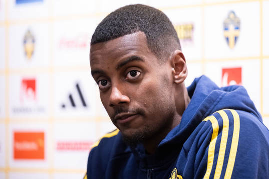 Alexander Isak of the Swedish national football team in