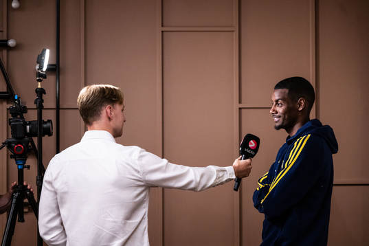 Alexander Isak of the Swedish national football team in