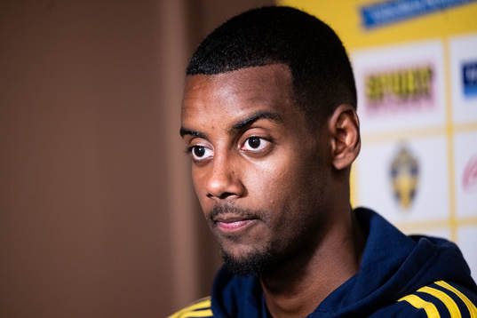 Alexander Isak of the Swedish national football team in