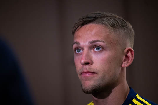 Jesper Karlsson of the Swedish national football team in