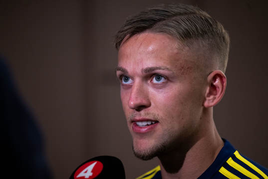 Jesper Karlsson of the Swedish national football team in