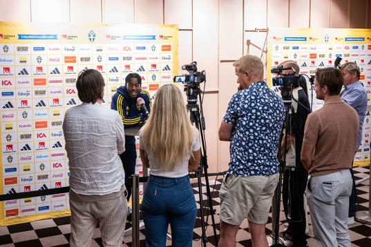 Anthony Elanga of the Swedish national football team in