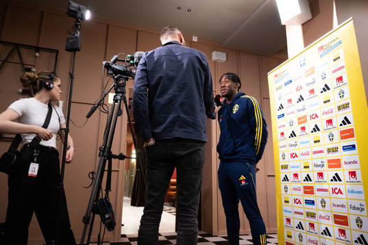 Anthony Elanga of the Swedish national football team in