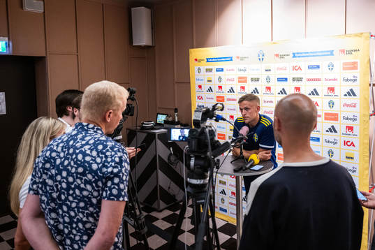 Jesper Karlsson of the Swedish national football team in