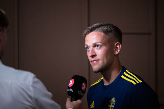 Jesper Karlsson of the Swedish national football team in