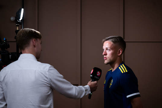 Jesper Karlsson of the Swedish national football team in