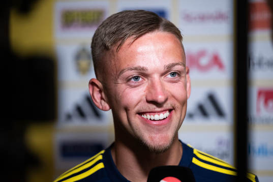Jesper Karlsson of the Swedish national football team in