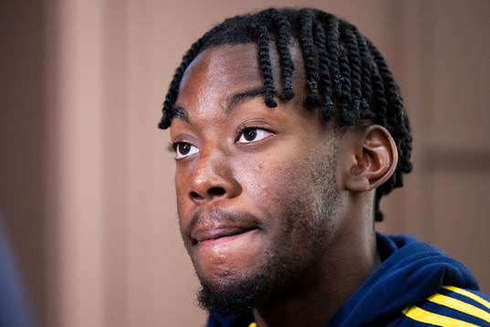 Anthony Elanga of the Swedish national football team in
