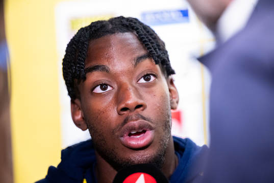 Anthony Elanga of the Swedish national football team in
