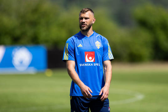 Jesper Karlström of the Swedish national football team