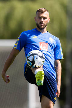 Jesper Karlström of the Swedish national football team