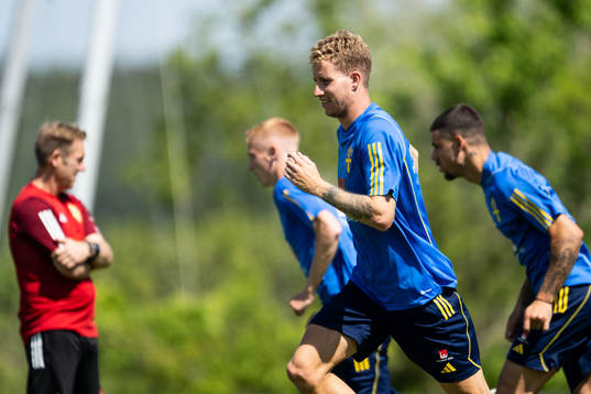 Samuel Gustafson of the Swedish national football team
