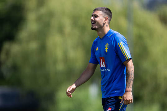Edvin Kurtulus of the Swedish national football team