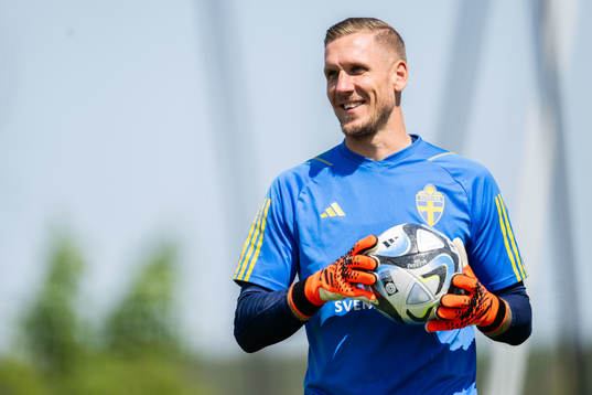 Goalkeeper Robin Olsen of the Swedish national football team