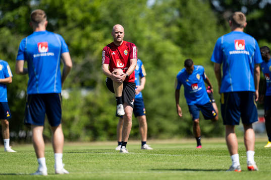 Calle Persson, physio of the Swedish national football team