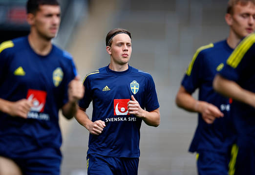 During training with the Swedish national U21 team