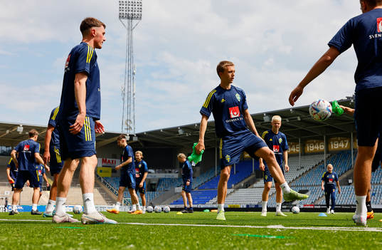During training with the Swedish national U21 team