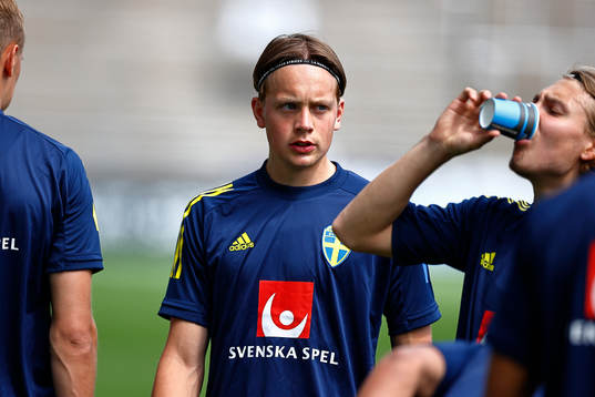 During training with the Swedish national U21 team