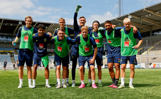 During training with the Swedish national U21 team