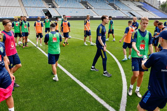 During training with the Swedish national U21 team