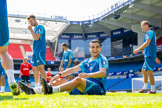 Mohamed Elyounoussi of the Norwegian national football team