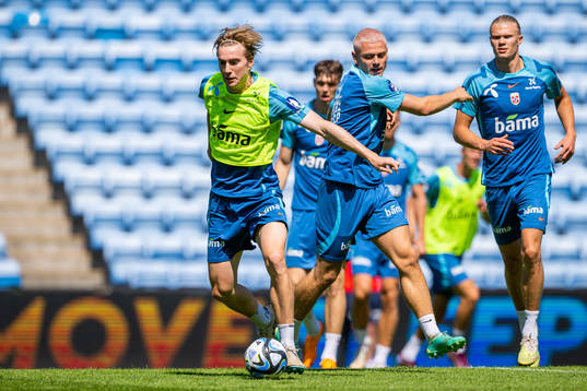 Kristian Thorstvedt and Julian Ryerson of the Norwegian