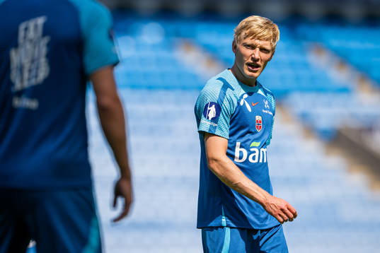 Birger Meling of the Norwegian national football team