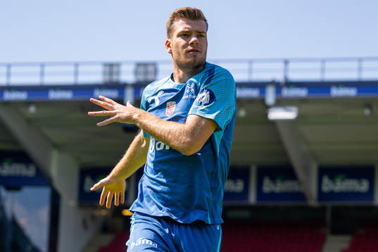 Alexander Sørloth of the Norwegian national football team