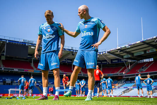 Ola Solbakken and Julian Ryerson of the Norwegian national