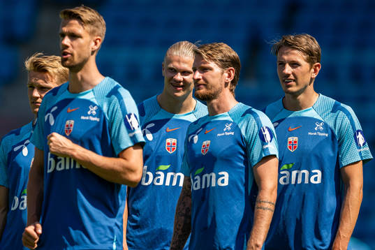Erling Braut Haaland, Stefan Strandberg and Sander Berge of