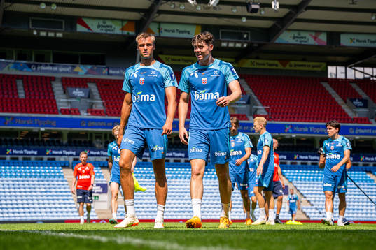 Stian Gregersen and Jørgen Strand Larsen of the Norwegian