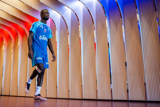 Brice Wembangomo of the Norwegian national football team