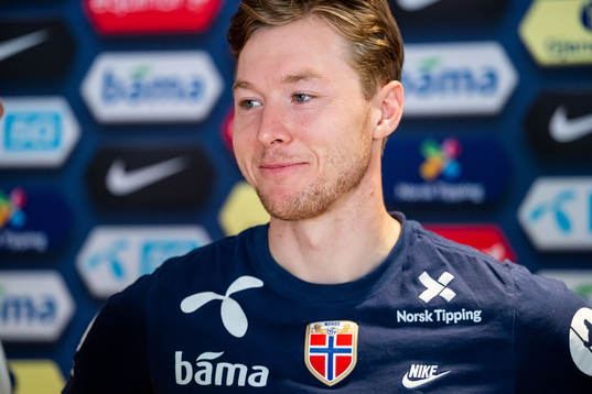 Goalkeeper Mathias Dyngeland of the Norwegian national