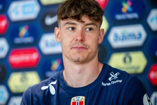 Jørgen Strand Larsen of the Norwegian national football
