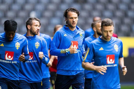 Marcus Rohdén and Albin Ekdal of the Swedish national