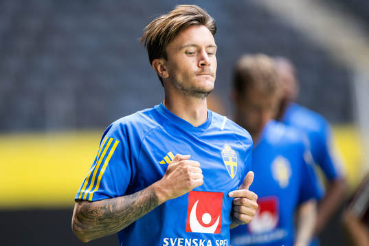 Kristoffer Olsson of the Swedish national football team