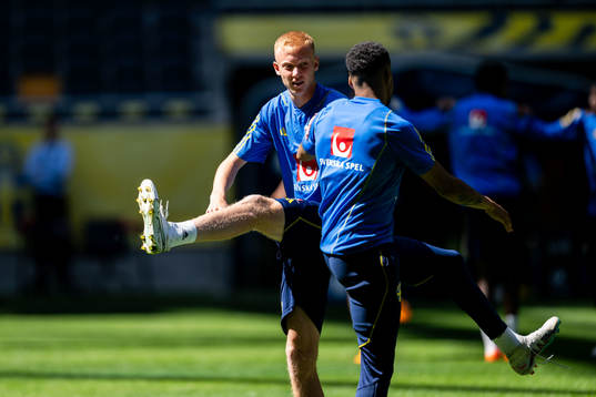 Hugo Larsson and Martin Olsson of the Swedish national